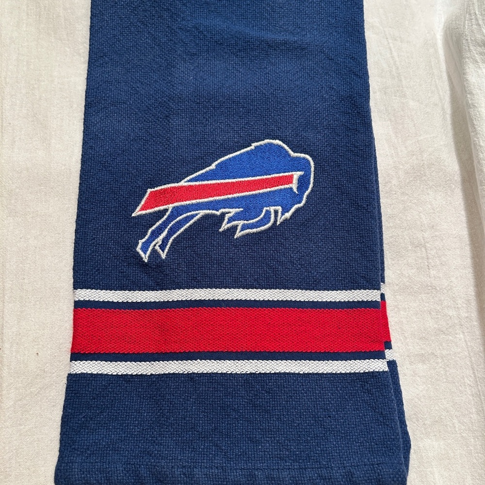 New embroidered Buffalo Bills kitchen towel